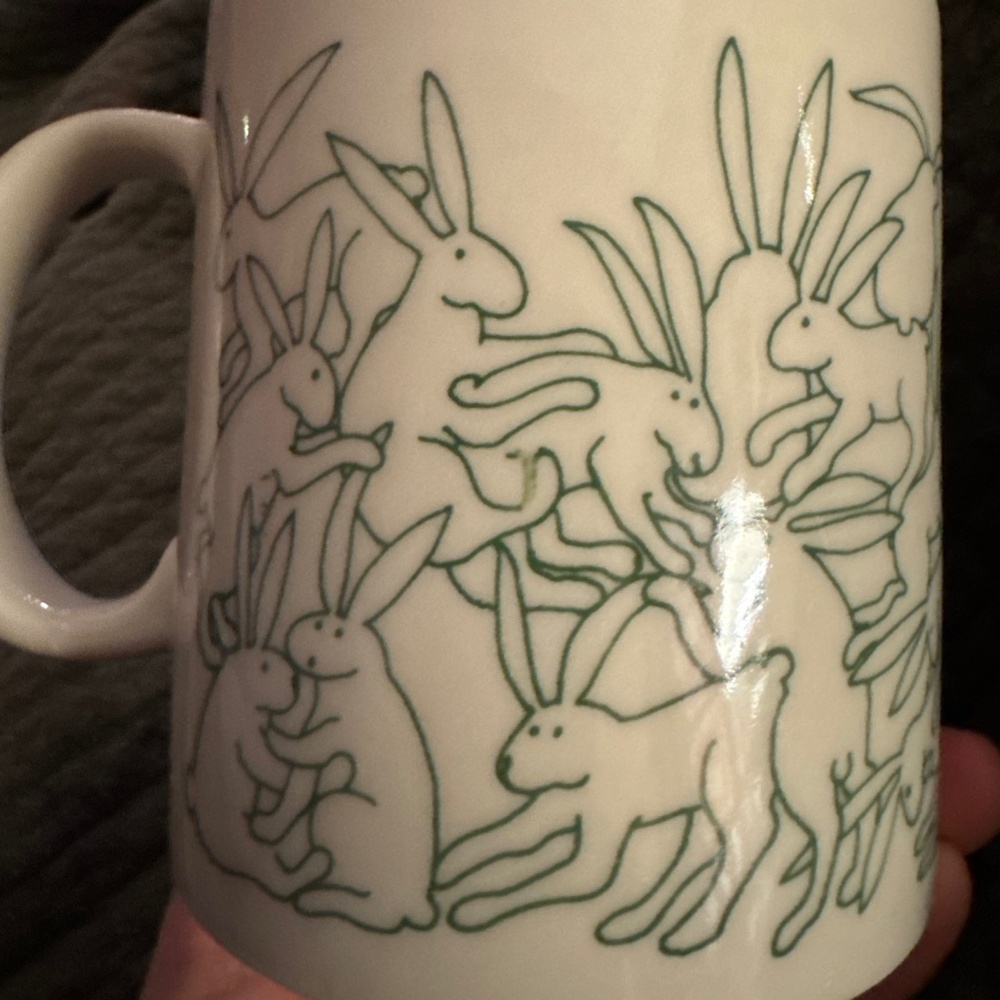 Vintage Taylor & Ng Naughty Rabbits Mug- @1979. Collectible and Rare.